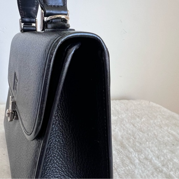 Burberry Leather Satchel Top handle Two Way Bag - Picture 16 of 16